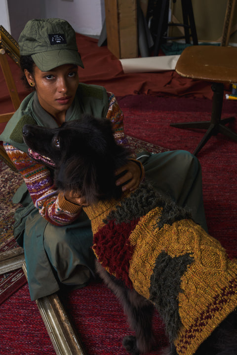 407 Pet Knitwear Cable & Furry Intarsia